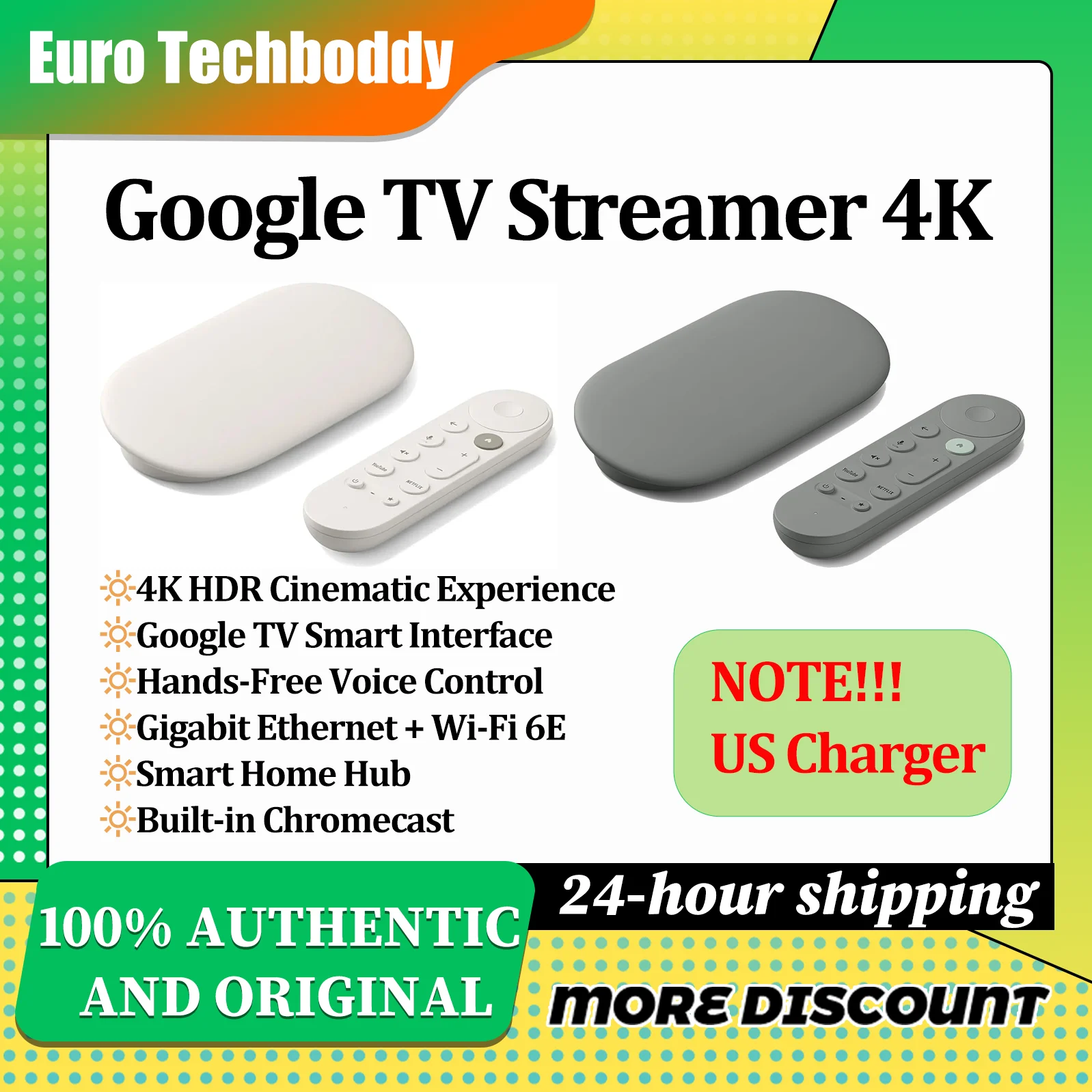 Google TV streaming 4K-fast streaming entertainment on your TV with voice-controlled remote control-watch movies, series, the television in direct and NetFlex in 4K HDR-connected House control-32 GB of storage
