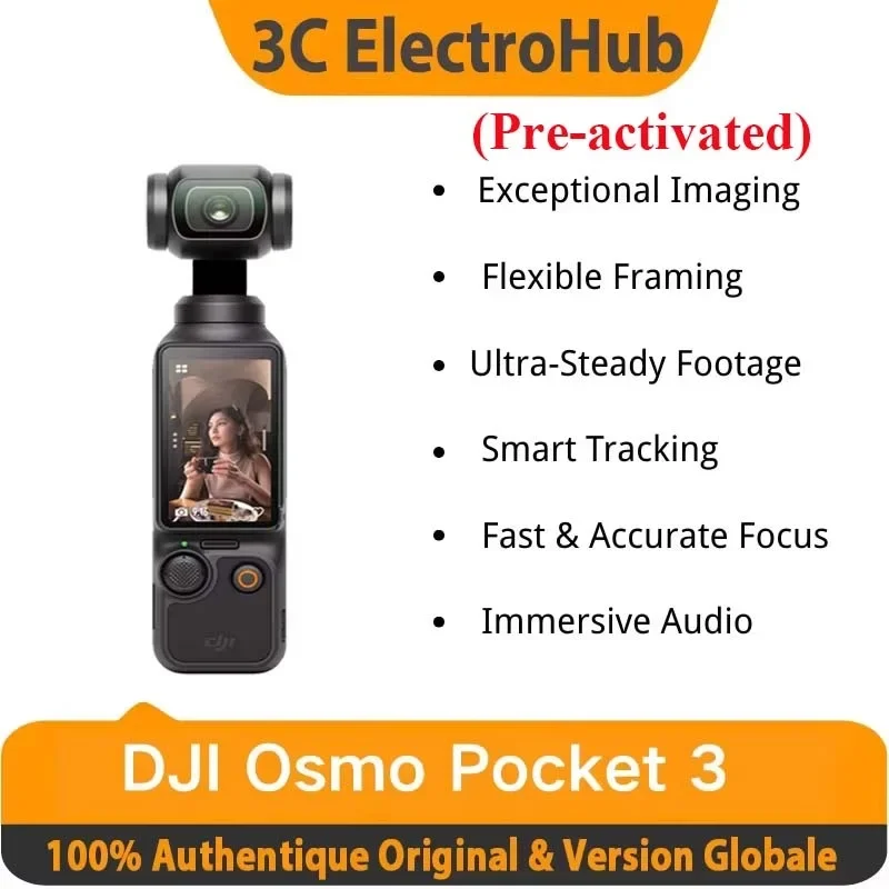 DJI Osmo Pocket 3 Power 1-Inch sense 4K/120fps 2-Inch Rotatable touchdisplay DJI Osmo Pocket 3