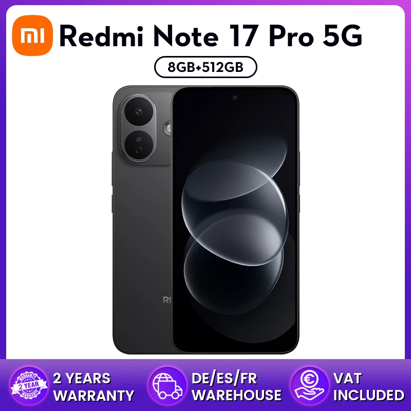 Globale Version xiaomi Redmi Note 17 Pro 5G 6.83" Powerful Snapdragong6s Gen 4 8340mAh battery 67W HyperCharge Al ultra-clearimaging system IP66 lP68 Smartphone 5G