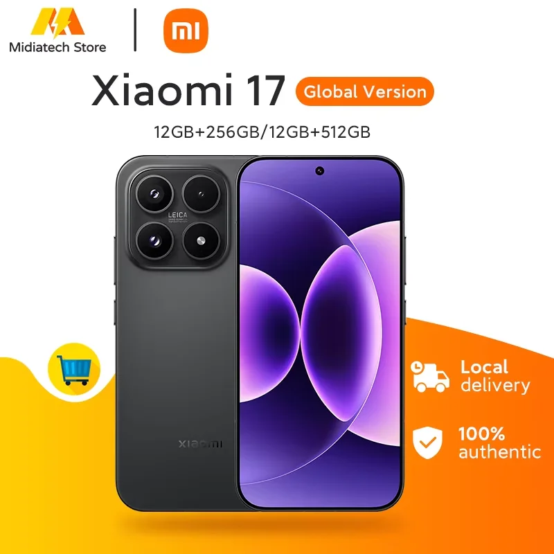 XIAOMI 17 5G Global Version NFC Smartphone, Leica Summilux Optical Lenses, Snapdragon 8 Elite Gen 5, HyperAI