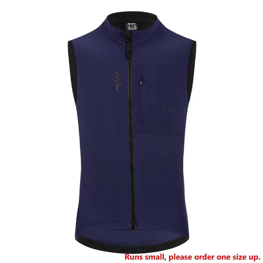 YKYWBIKE Men Cycling Gelit Thermal Fleece Bicycle Windbreaker Sleeveless Bike Vest Windproof Waterproof Cycling