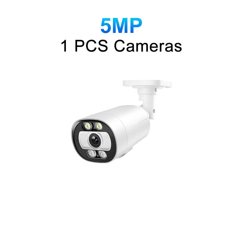 H.265 4K Ai POE Camera 5MP 8MP Two-way Communication Human Detect Outdoor Camera For CCTV System Surveillance System