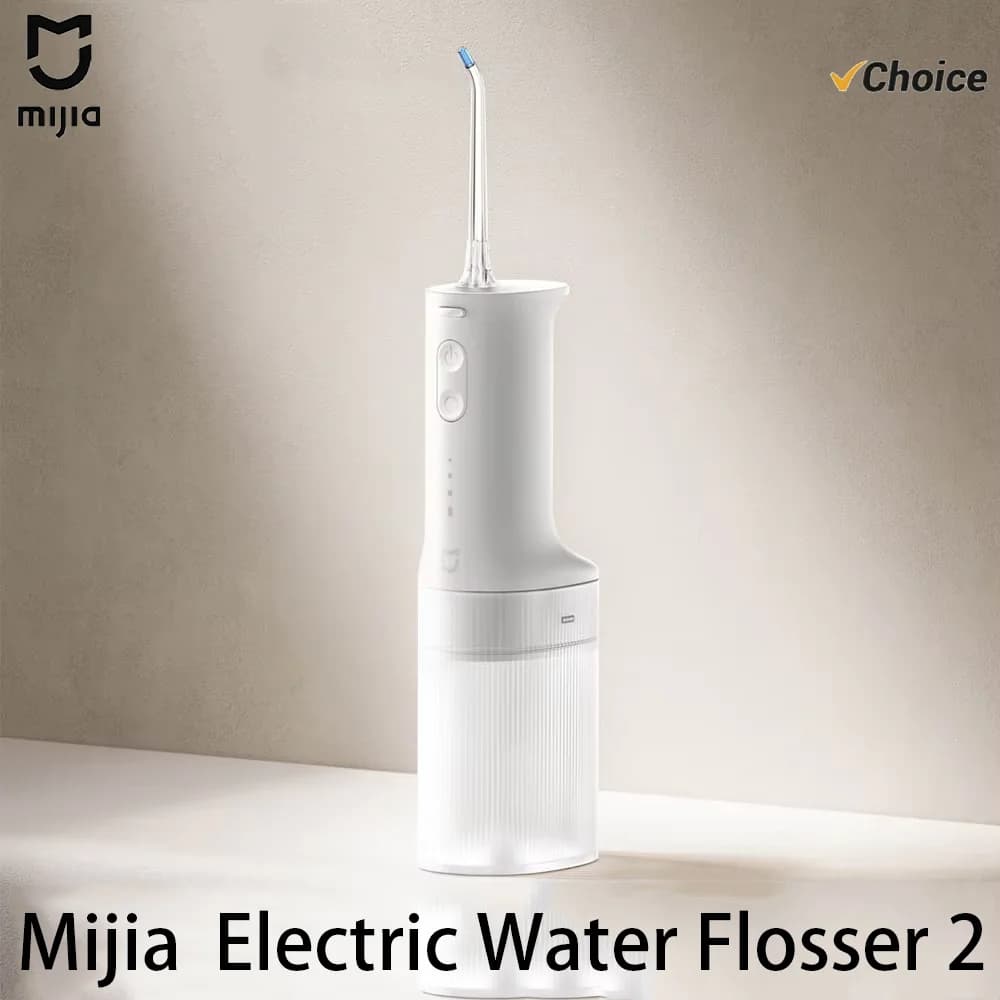 2025 NEW MIJIA Electric Oral Irrigator 2 MEO705 Portable Water Flosser 200mL 3-Mode Tooth Cleaner Micron-level Bubble