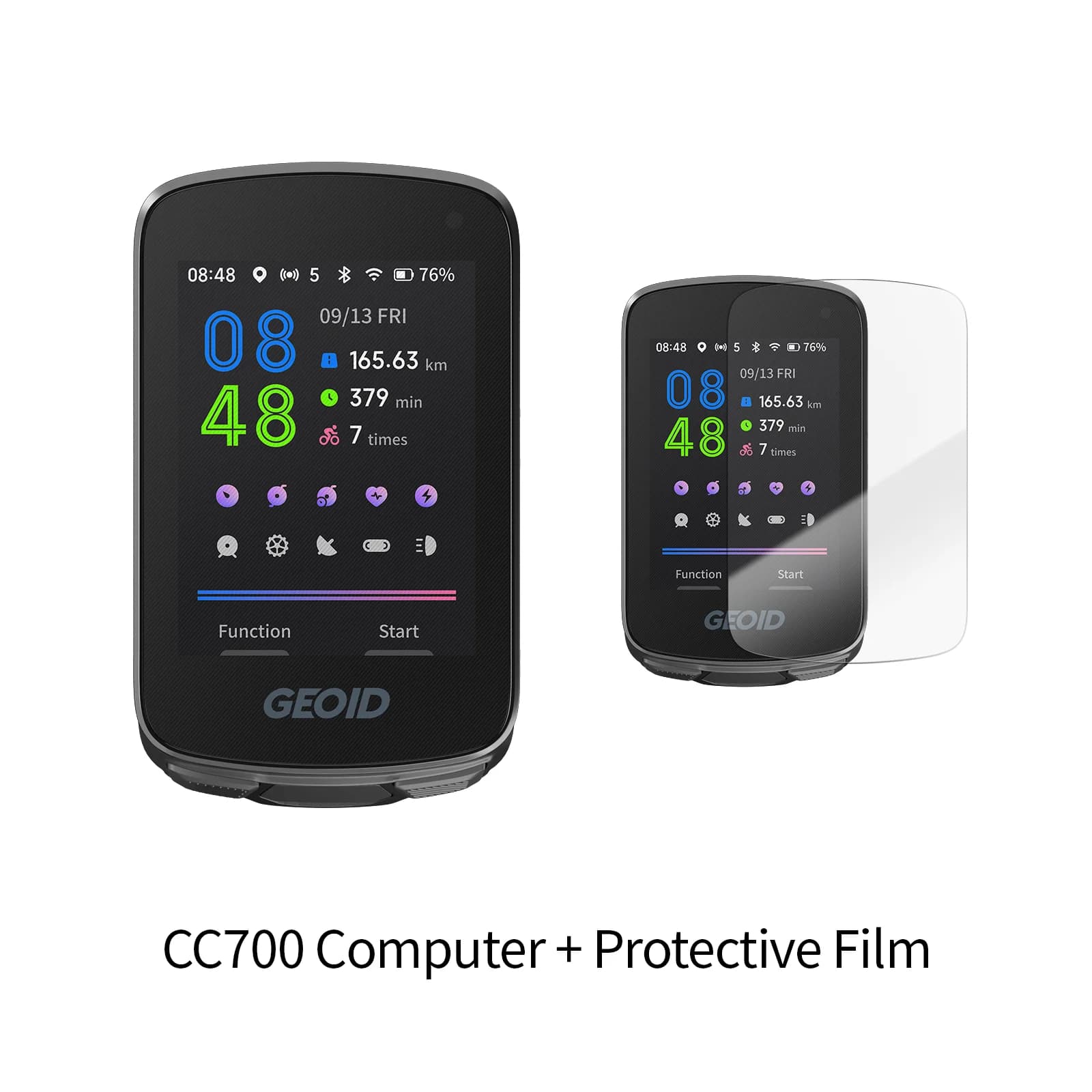 GEOID CC700/CC700Pro GPS Bicycle Computer 2.8-inch Color Screen Waterproof Cycling Odometer Route Navigation Bike Speedometer
