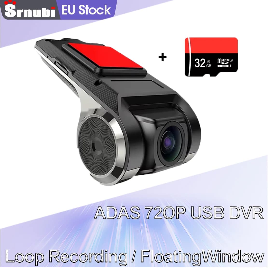Srnubi USB ADAS Full HD Car DVR Dash Cam For DVD Android Player Navigation Head Unit/Auto Audio Voice Alarm Video Recording