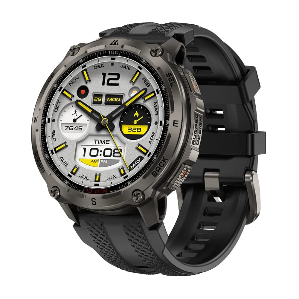 KOSPET Tank T4 Men's Rugged Smart Watch with 32GB Storage GPS Offline Maps 10ATM Waterproof Heart Rate Diving Skiing Hiking