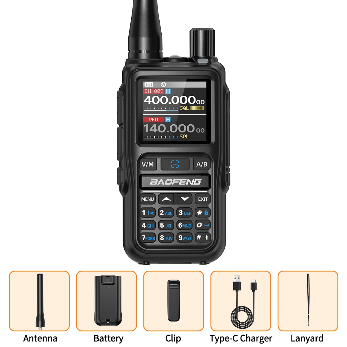 BAOFENG UV-5R Mini Walkie Talkie Multi Band Bluetooth APP Programming Wireless Copy Frequency 999CH AM FM Portable Two Way Radio