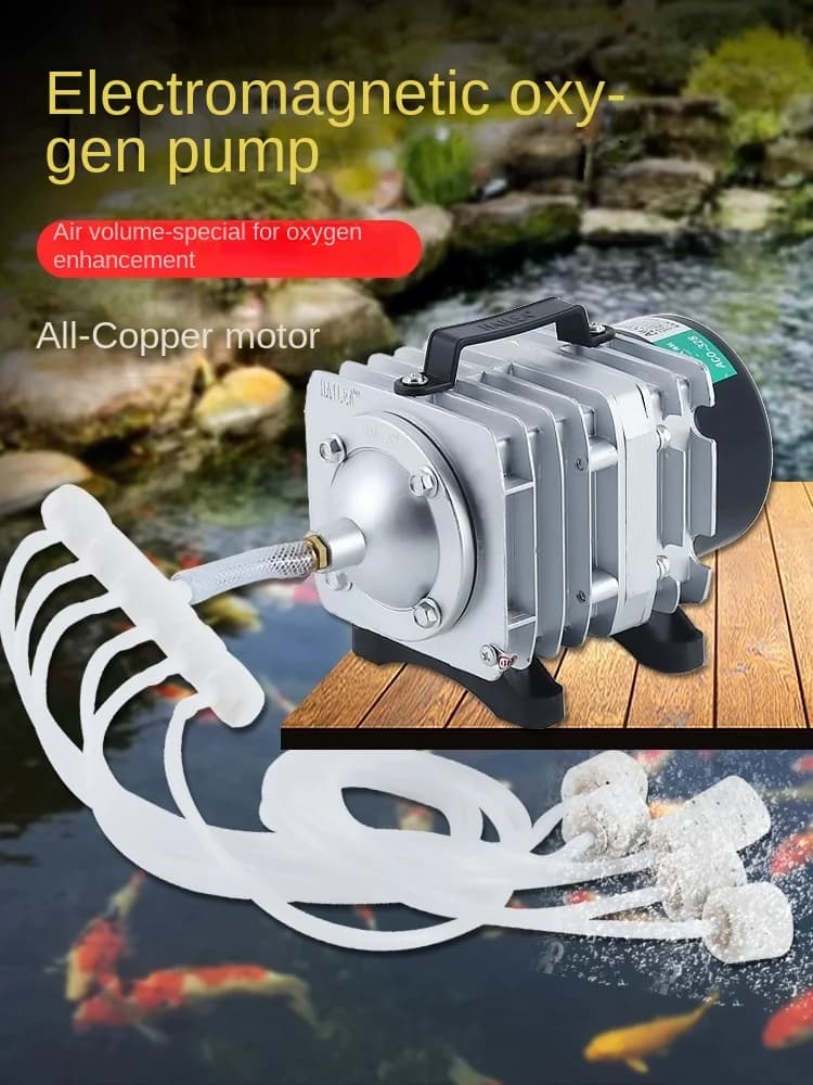220V Hailea External High Power AC E-magnetic Air Pump Fish Pond Oxygen Pump Compressor for pond Air Aerator Pump ACO-208 308