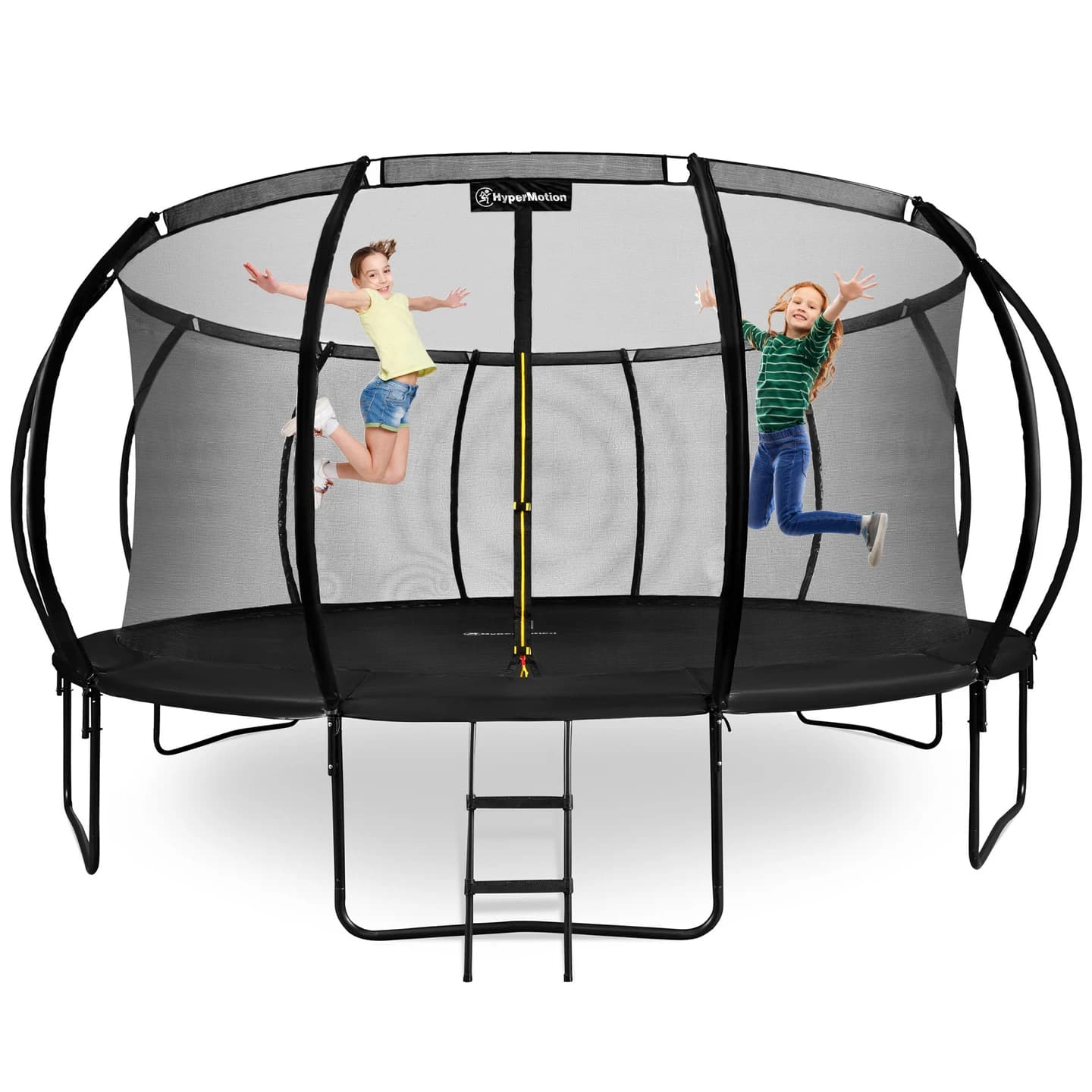 HyperMotion Garden Trampoline XXL for Children Large with Inner Net and Ladder Safe Movement Activity 3 +