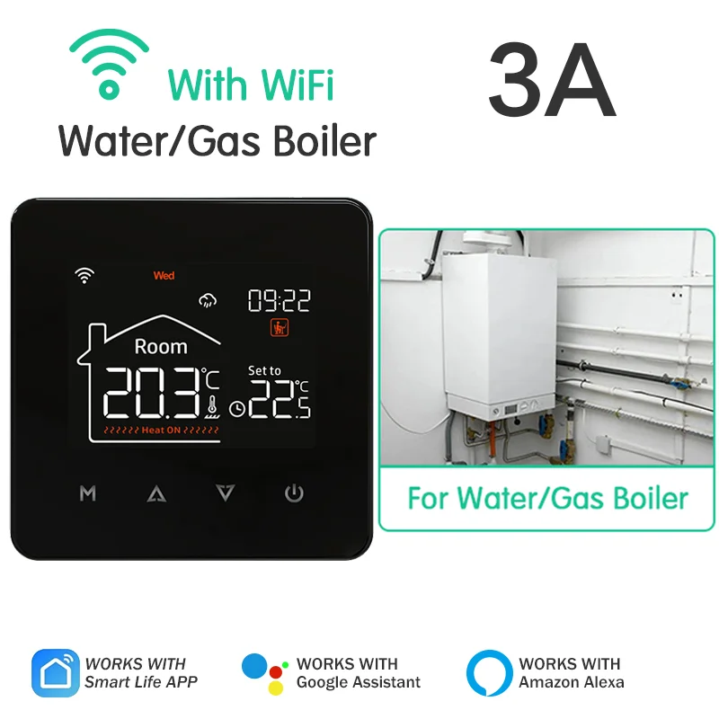 Tuya Smart Home Thermostat Water Electric Warm Floor Heating Gas Boiler WiFi Temperature Remote Controller Google Alexa Alice