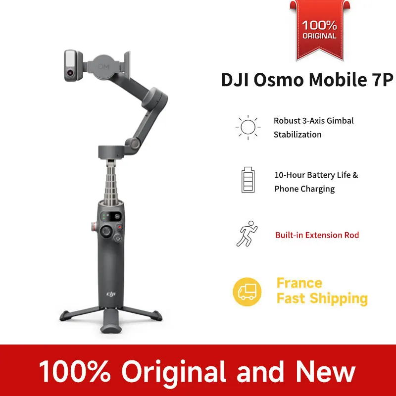 DJI Osmo Mobile 7 /DJI osmo mobile 7P Built-in Extension Rod & Tripod 10-Hour Battery Life Phone Charging OM 7 brand new in stock