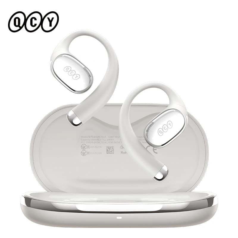 QCY Crossky R70 Open-Ear Wireless Headphones Hi-Res with LDAC OWS Earphones Bass Boost Bluetooth 6.0 Earhook Sport Earbuds 52Hrs
