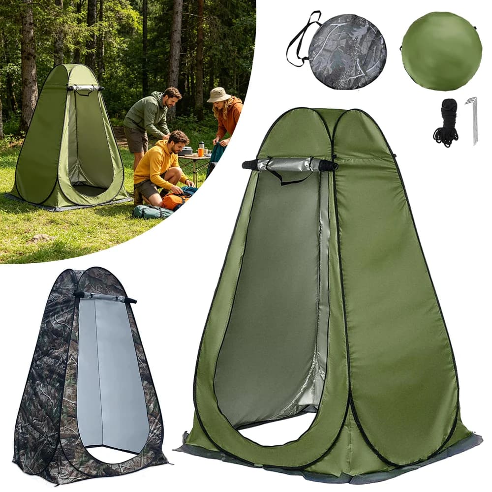 1.5*1.5*1.9m Outdoor Camping Tent Dressing Room Tent Shower Tent Storage Cabinet/Fishing/Photography Tent Camping Beach Shower Toilet Changing Tent