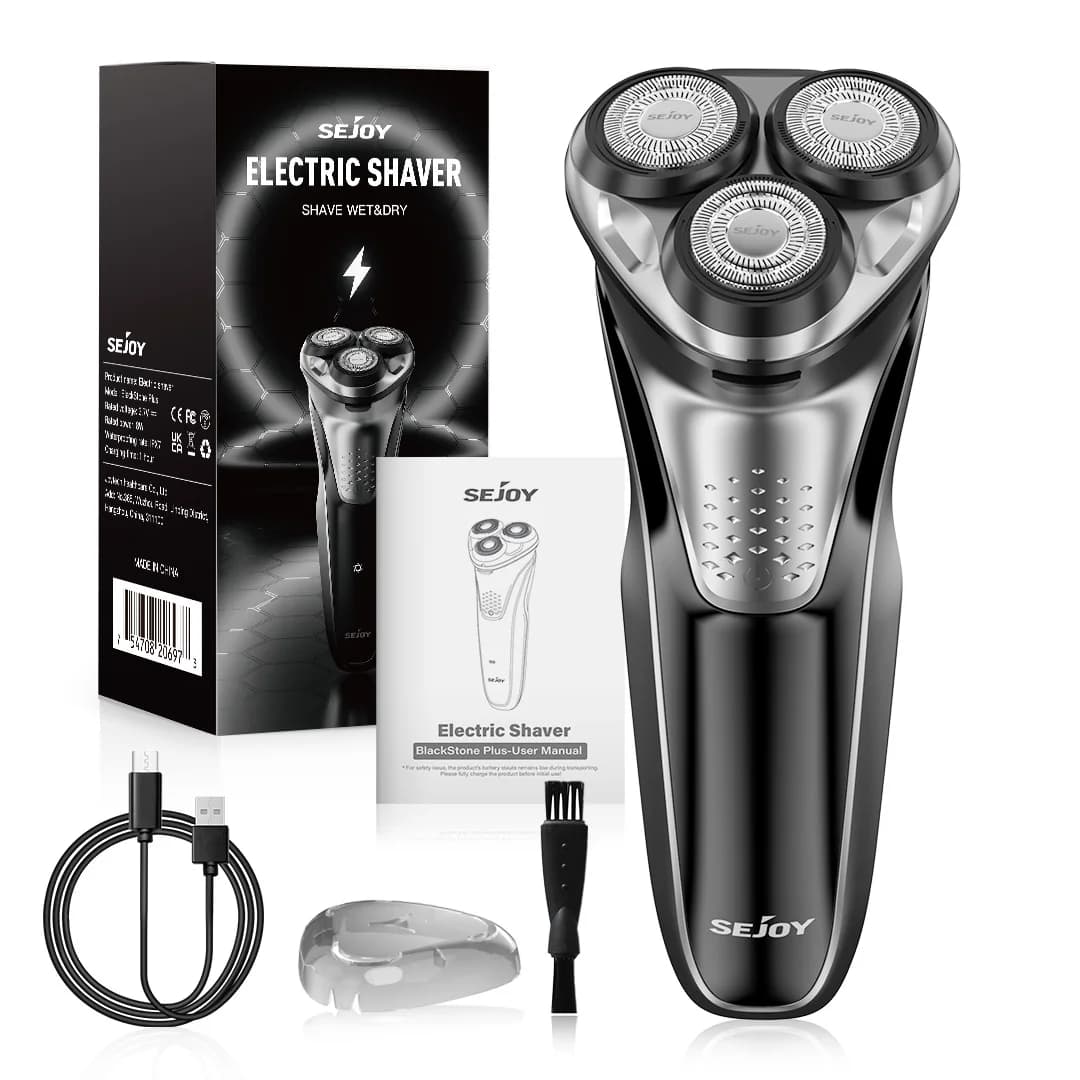 Electric Shaver for Men,Wet & Dry Shave Hair Trimmer,Waterproof  for Men Cordless Razor with Pop up Trimmer Precision Trimmer