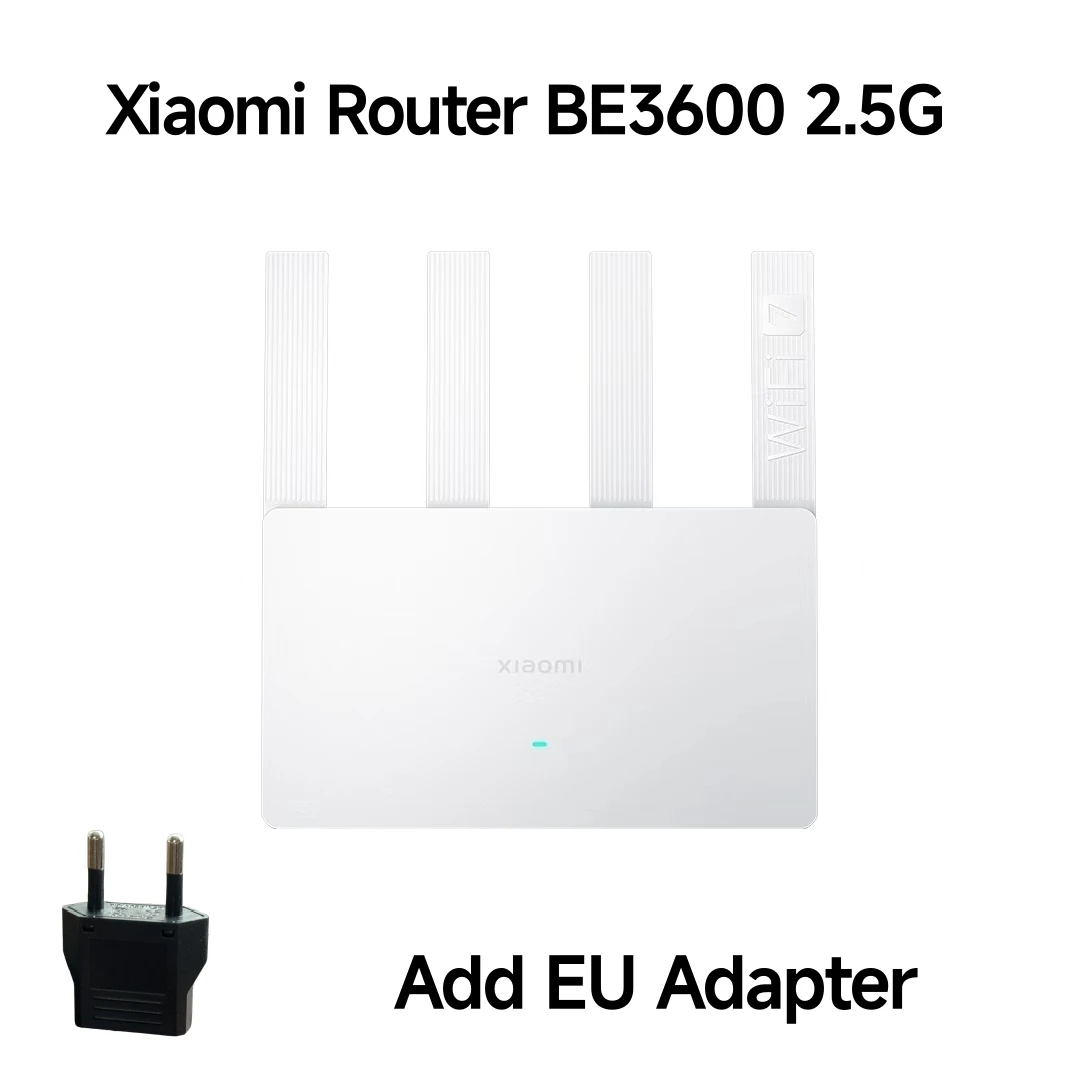 2024 Xiaomi WiFi7 BE3600 Router 3570Mbps High Speed 2.5G Ethernet Port Mesh Network Game Acceleration 160MHz WiFi Router