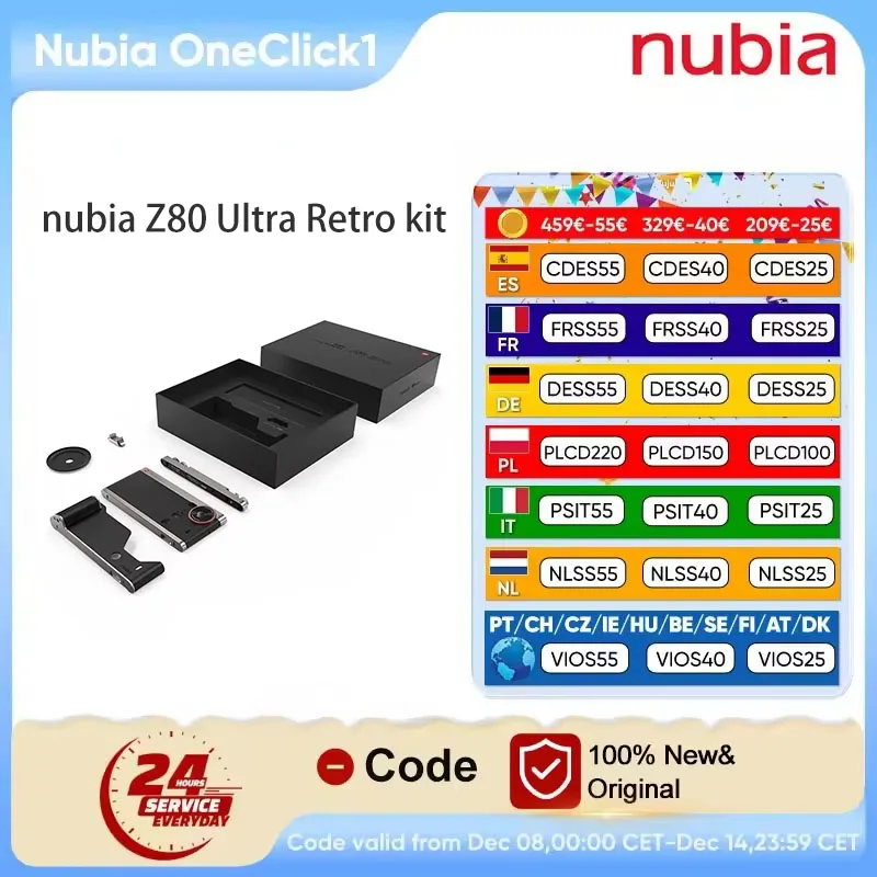 ZTE nubia Z80 Ultra Retro kit Smartphone Camera kit For nubia Z80 Ultra 100% Original 24H Fast Shipping