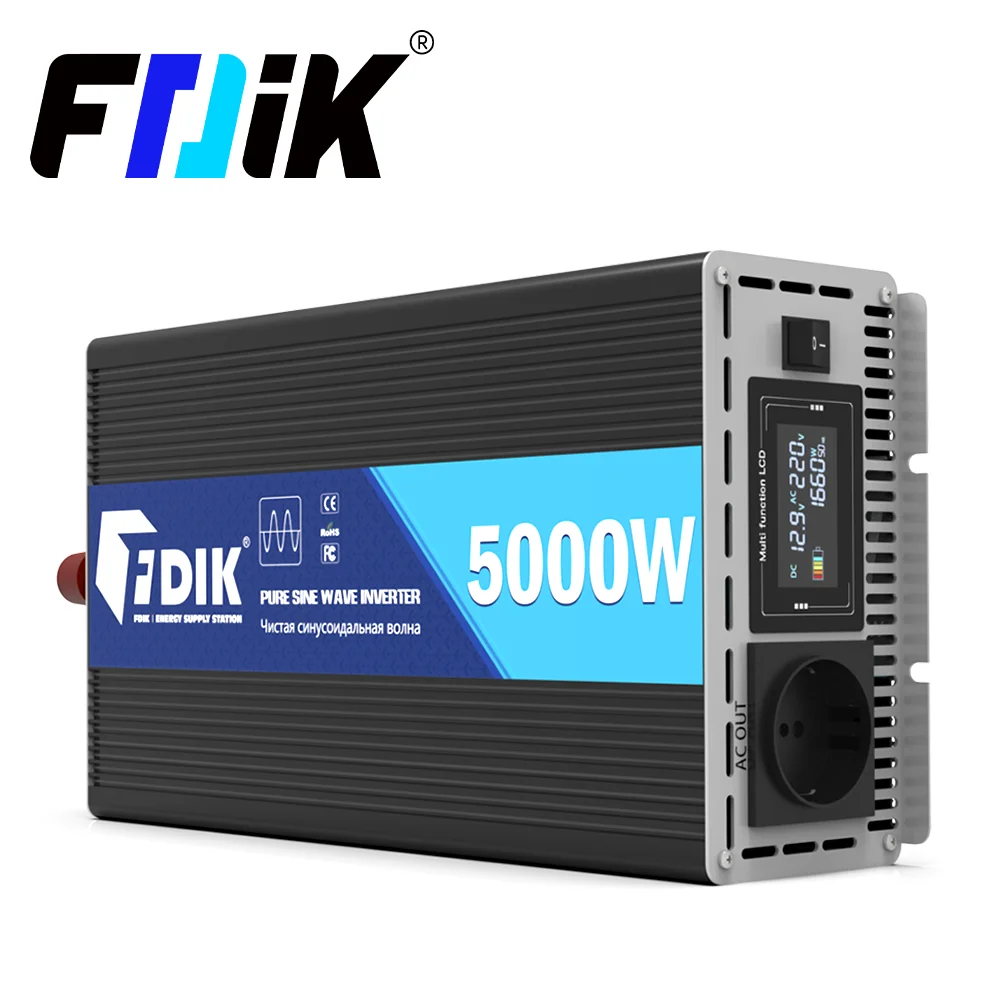 FDIK Inverter 5000W Pure Sine Wave Inverter ; 12V and 24V Are Not Interchangeable Please Select the Correct Model.