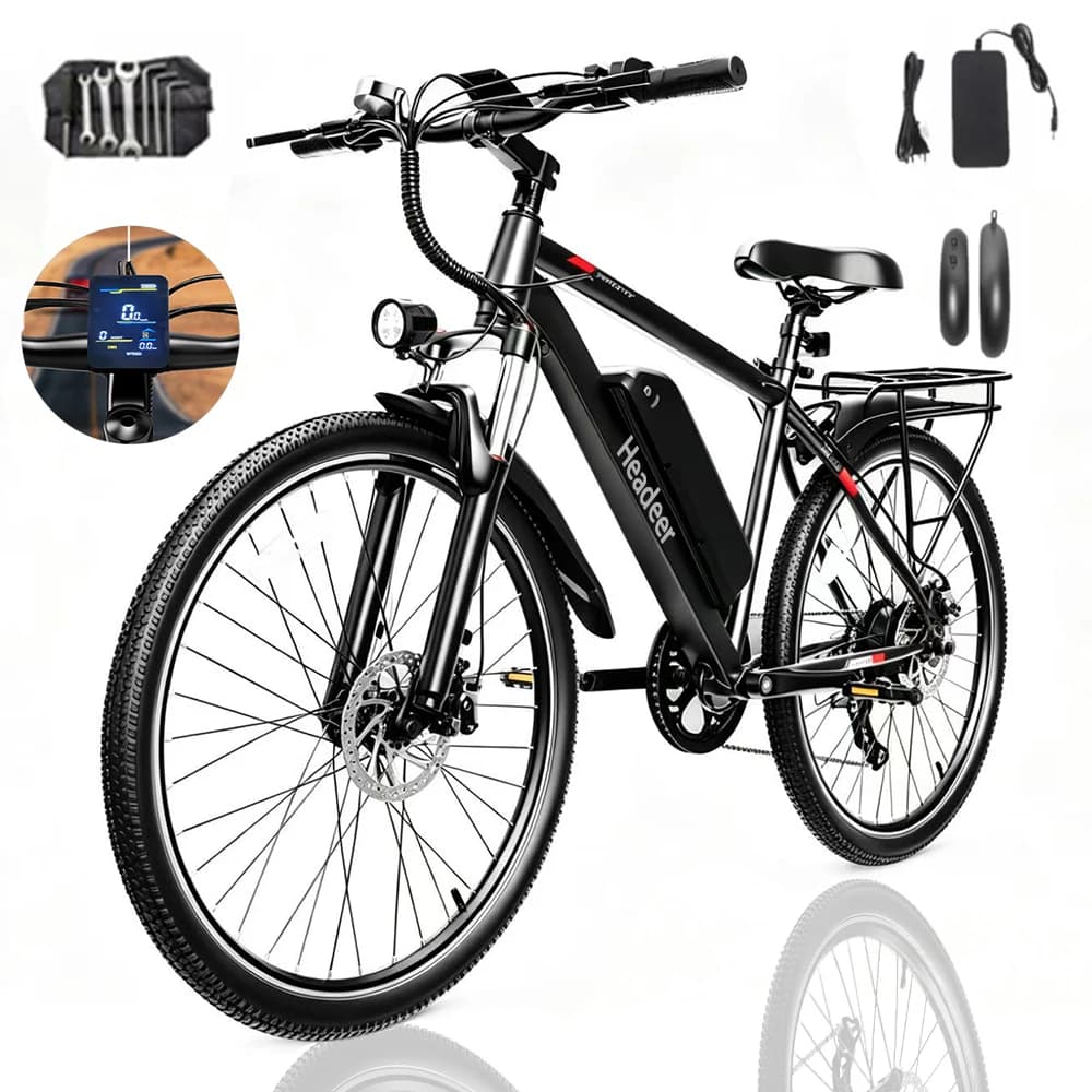 HEADEER BK1350 Electric Bike 250W 48V15.6Ah Lithium Battery 80KM Range 26‘’ City Trave Electric Bicycle Urban Commuting E-bike