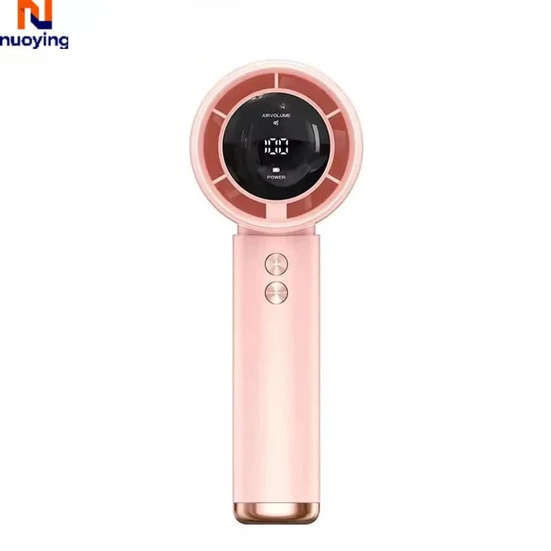 Rechargeable Mini Portable Handheld Fan Mute Powerful High-Speed Wind Design USB Quick Charge Long Lasting Cooling Fan Ideal for Travel Outdoor Sports Beach Trip
