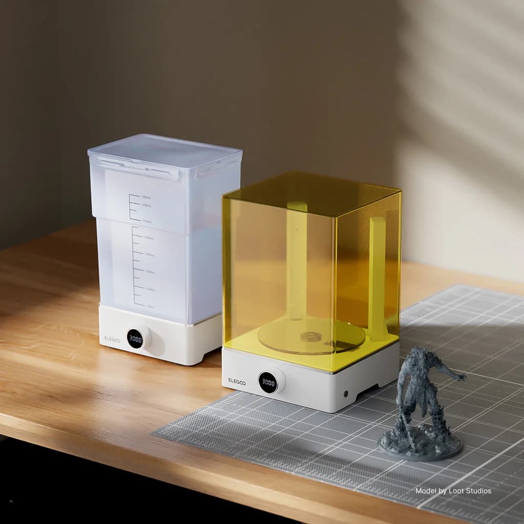ELEGOO MERCURY XS BUNDLE Wash and Cure Machine for Large Resin 3D Prints Compatible with SATURN MARS Series 3D Printer