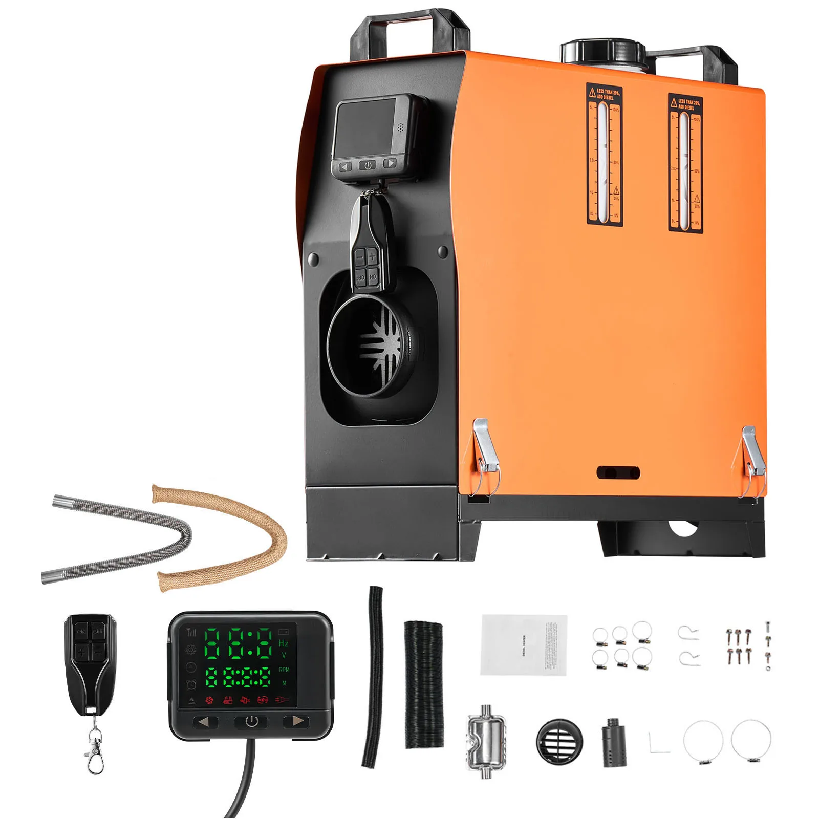 SucceBuy Diesel Heater 8KW Diesel Air Heater with LCD Panel and Remote Control Parking Heater Low Noise for Truck Trailer Boat