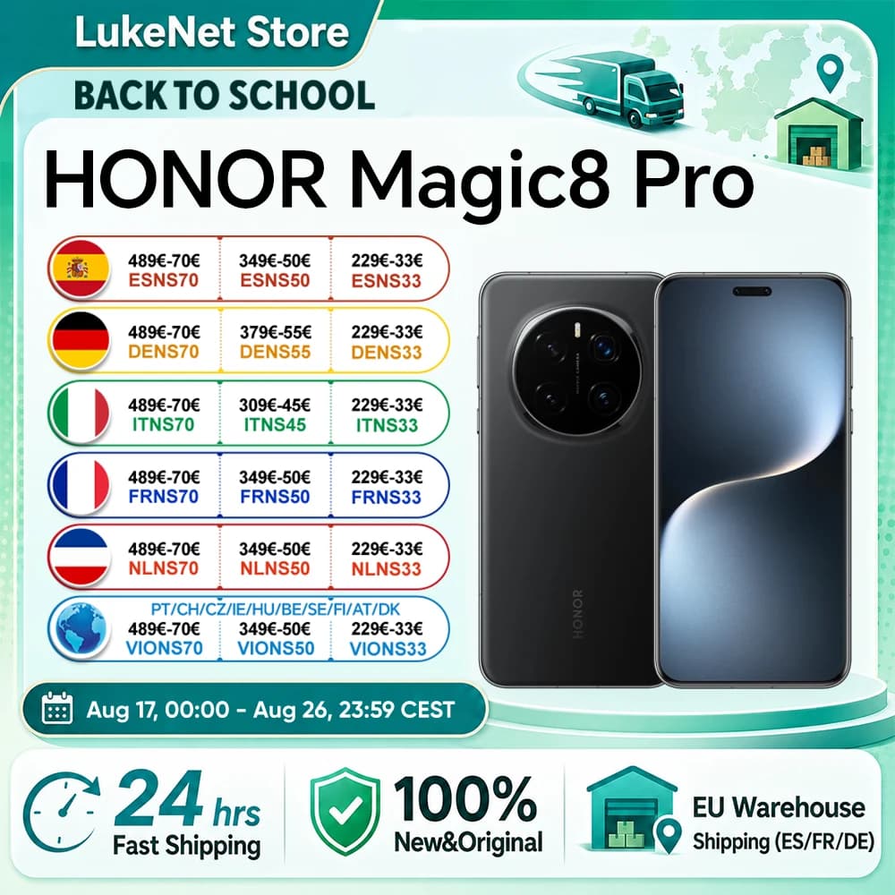 HONOR Magic 8 Pro 5G  EU Version Smartphone Snapdragon 8 Elite Gen 5 200MP AIMAGE 6270mAh 100W  6.71''OLED NFC eSIM Honor