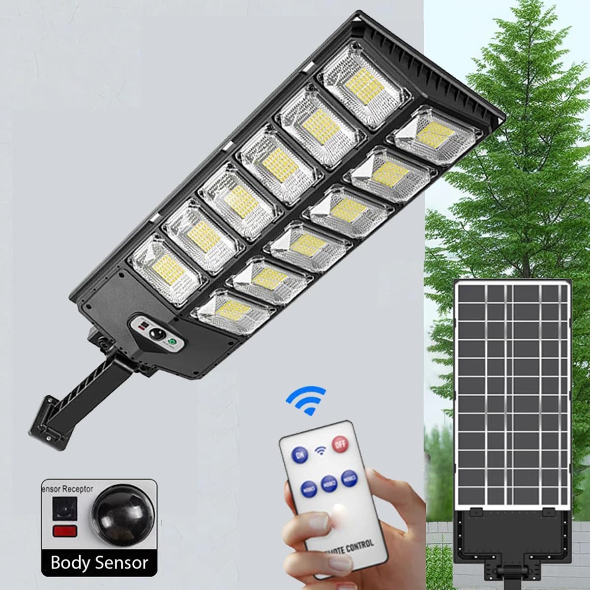 Solar Wall Lights Motion Sensor LED Solar Lights Outdoor Street Flood Lamps Solar Security Lamp For Courtyard Garden