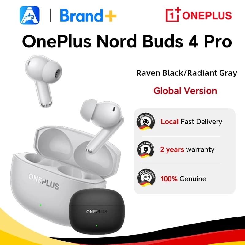 Global Version OnePlus Nord Buds 4 Pro earphone Active Noise Cancellation 54 Hours of Playback Bluetooth 6.0 ear buds
