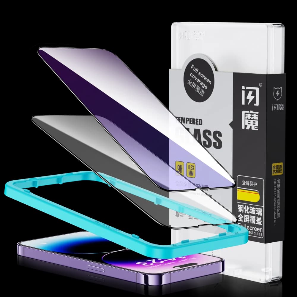 SmartDevil for iPhone 15 14 Full Cover Tempered Glass for iPhone 15 Pro Max 14 Pro 13 12 mini 11 XR HD Screen Protector