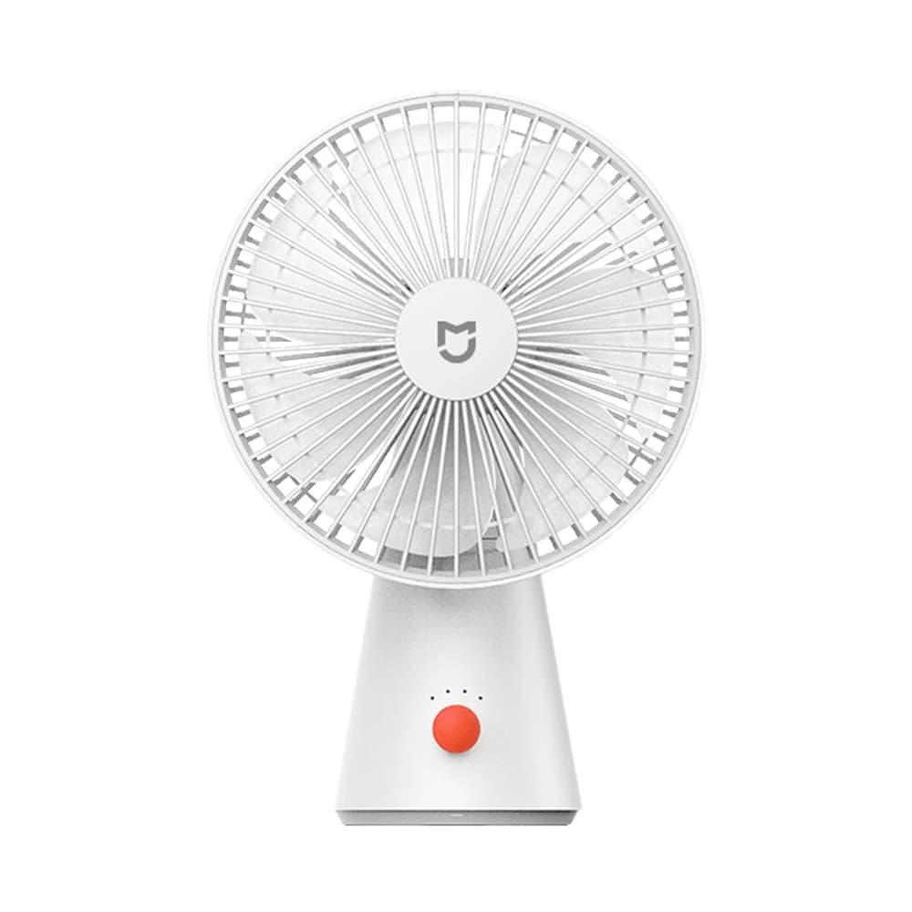 NEW MIJIA Portable Desk Fan USB Rechargeable Handheld Mini Electric Fans Cordless Air Cooling Small Fan 4 Gears Speed -CN