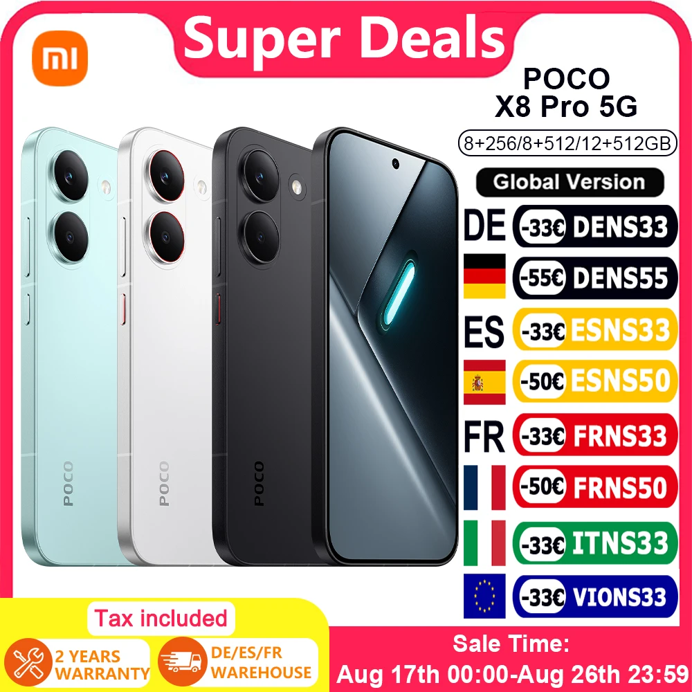 POCO X8 Pro - Smartphone 6.59 "Dimensity 8500-Ultra, 6500 mAh battery, 50MP Sony IMX882 Sensor with OIS
