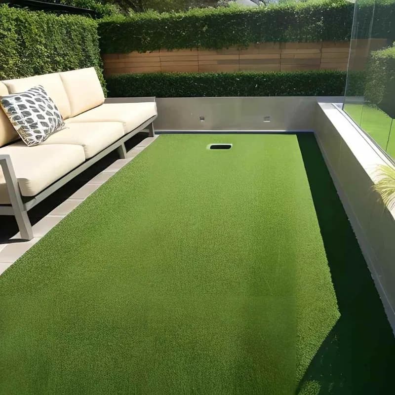 Artificial Grass 7/9 mm 1X10 m Green, Suitable for Courts, Sports Fields and Gardens.