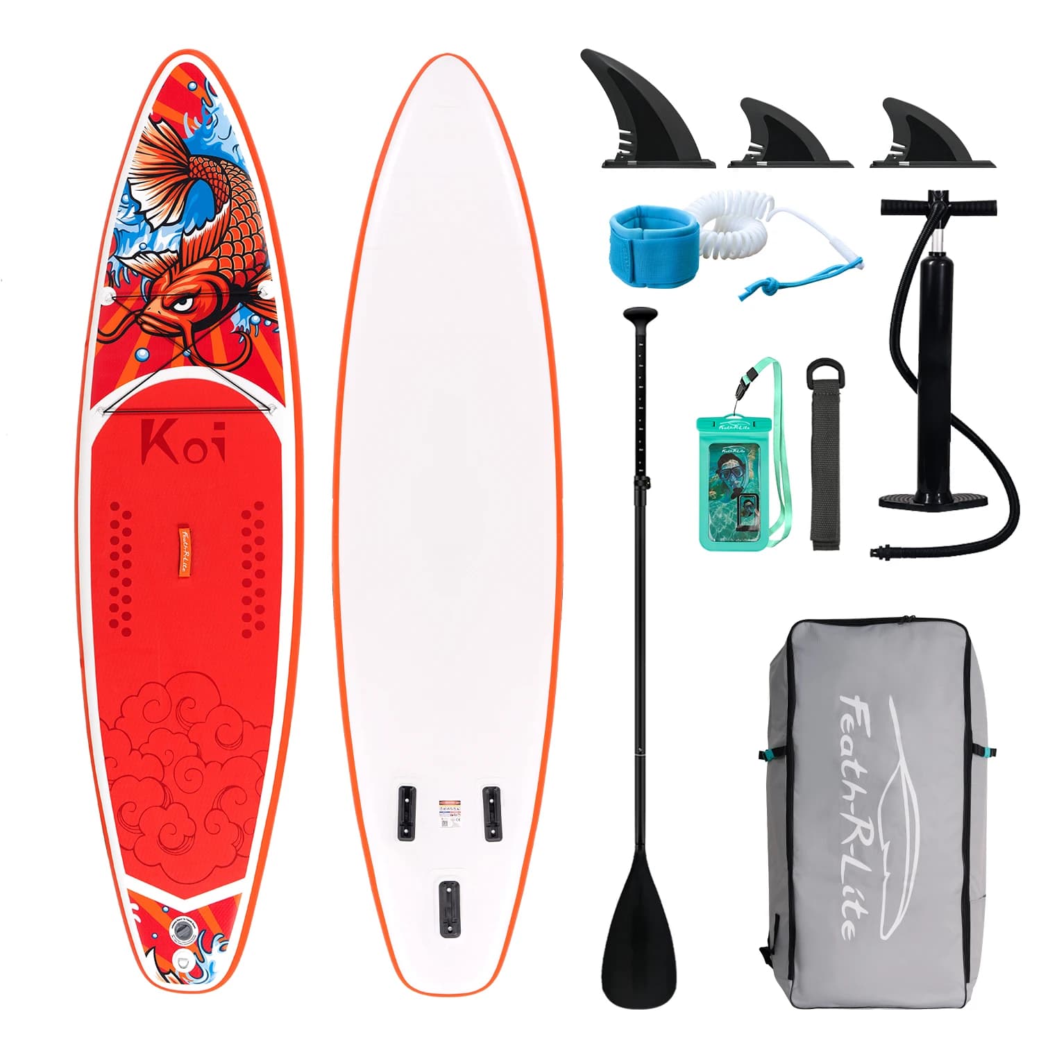 FunWater Inflatable Stand Up Paddle Board Paddling Board Surfboard Surf Sup Board 320-385CM  Non-Slip Water Sport Paddle Board