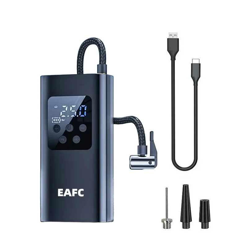 Wireless Car Air Pump 150PSI Electric Tire Inflator Portable Air Compressor for Motorcycle Bike Car Tires and Balls