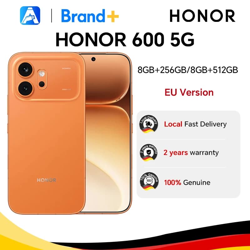 HONOR 600 5G Smartphone EU Version 200MP AI Ultra Night Camera 6400mAh Snapdragon 7 Gen4 AI Button 6.57"AMOLED 80W Supercharge