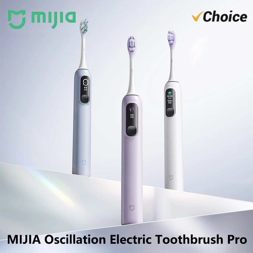 MIJIA Oscillation Electric Toothbrush Pro,Smart 4 Modes,IPX8 Waterproof Sonic Vibration Toothbrushes,180-day Battery Life
