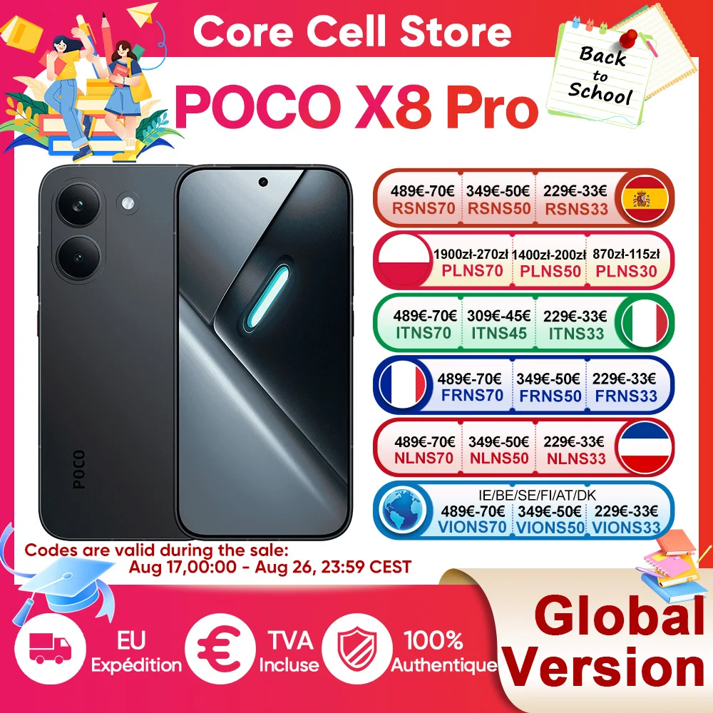 POCO X8 Pro - Smartphone 6.59 "Dimensity 8500-Ultra, 6500 mAh battery, 50MP Sony IMX882 Sensor with OIS