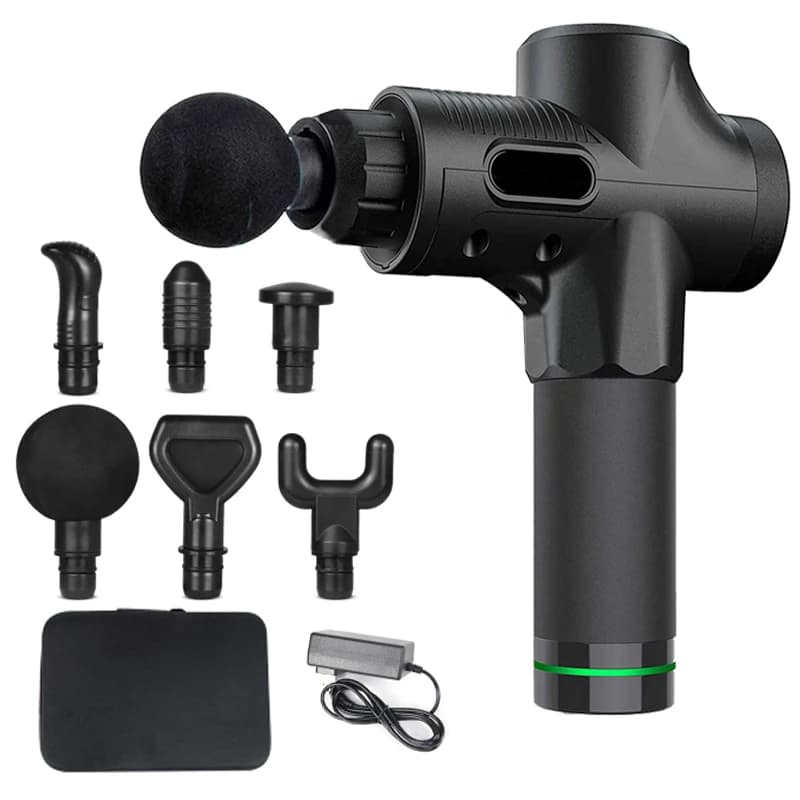 Deep Muscle Massage Gun Fascia Gun Relaxor Electric Mute Massager for Body Neck Back Legs Fitness Massage Multi Gear Adjustable