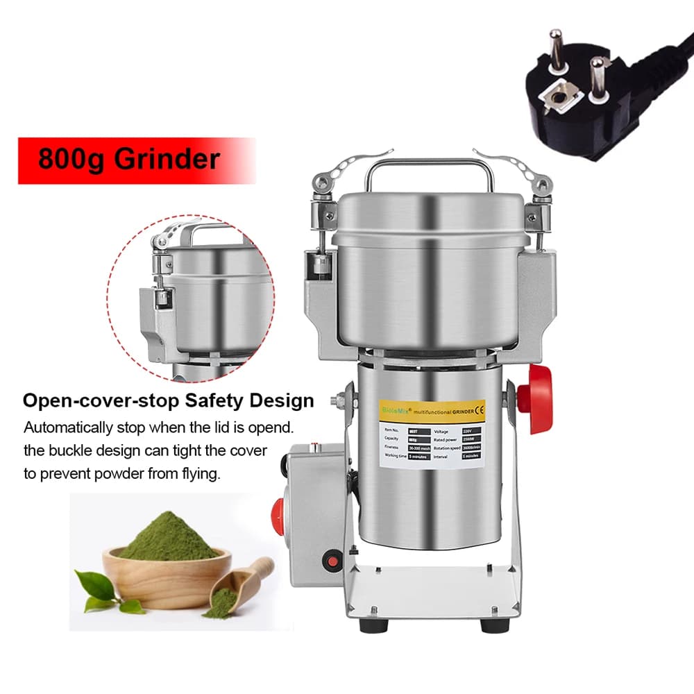 BioloMix 700g Grains Spices Herbs Cereals Coffee Dry Food Grinder Mill Grinding Machine