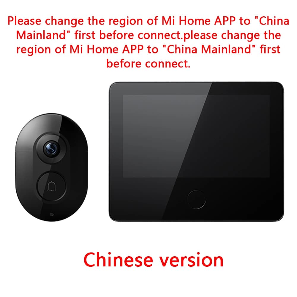 Xiaomi Smart Cat eye 2 WiFi Wireless Camera Video Peephole Doorbell 3MP HD Infrared Night Vision 180 Wide Angle For Mi Home APP