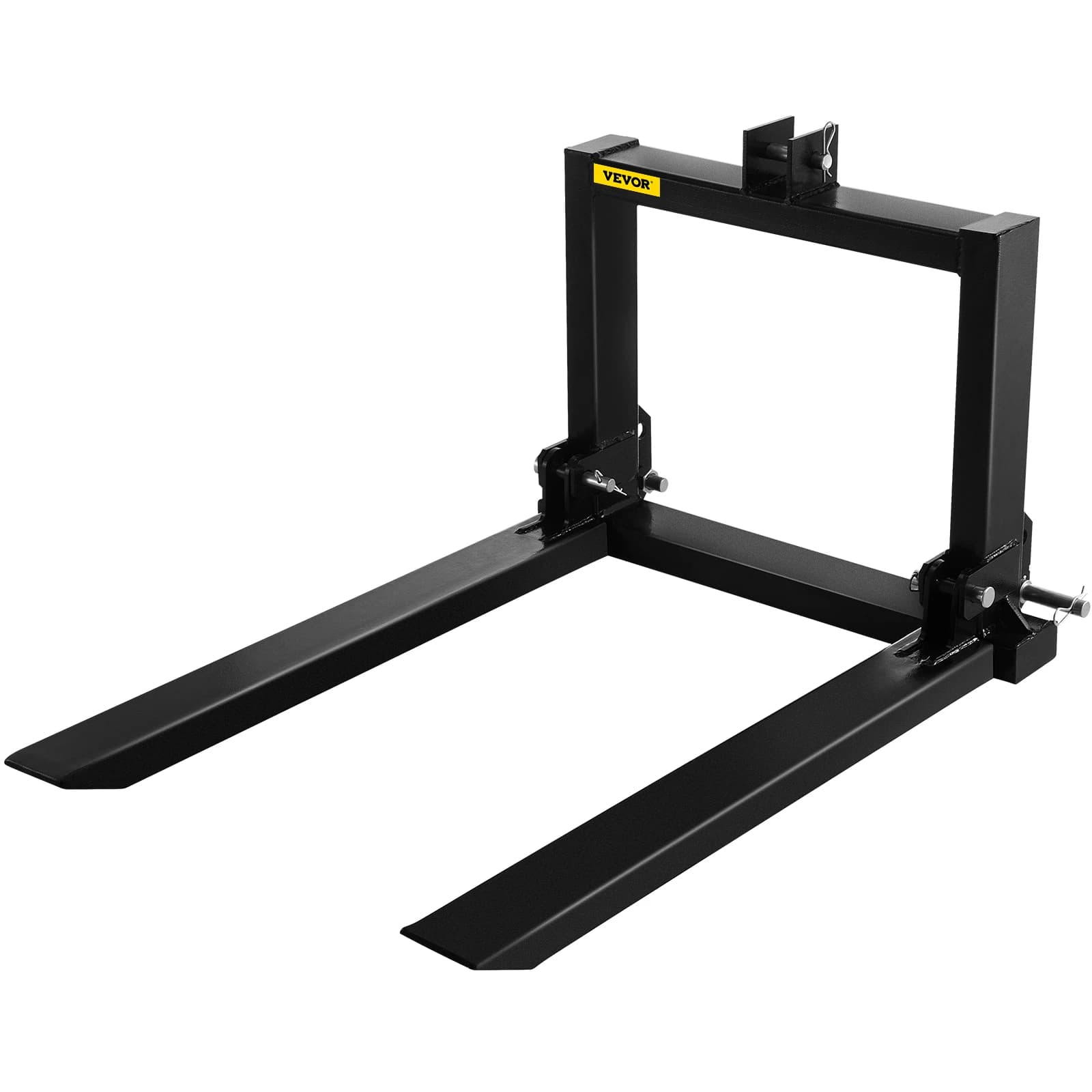 SucceBuy 2000lbs 3 Point Hitch Pallet Fork Heavy Equipment Fork Attachment for Category 1 Tractor Skid Steer Loader