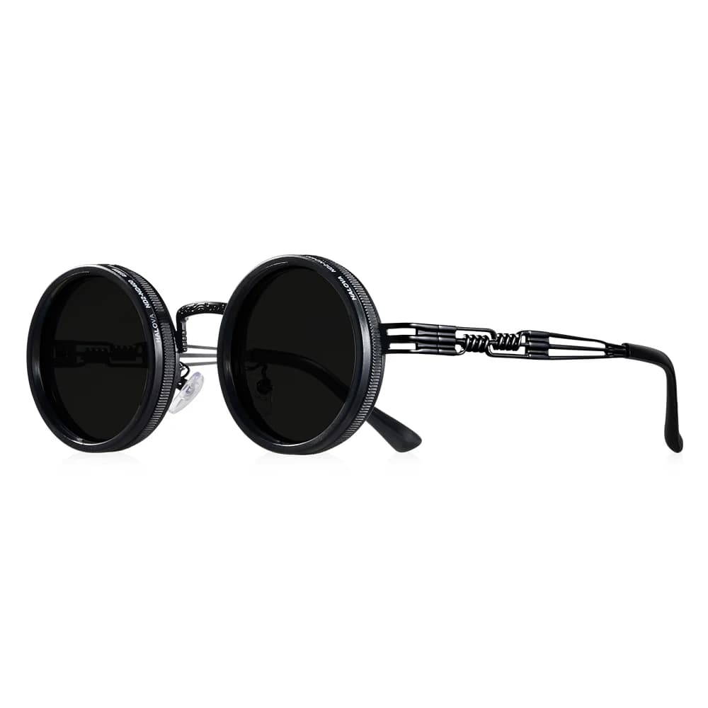 CRIXALIS Polarized Round Sunglasses ND9 Adjustable Dimming Men Women Retro Punk Men's Fishing Eyeglasses Outdoor Shades UV400