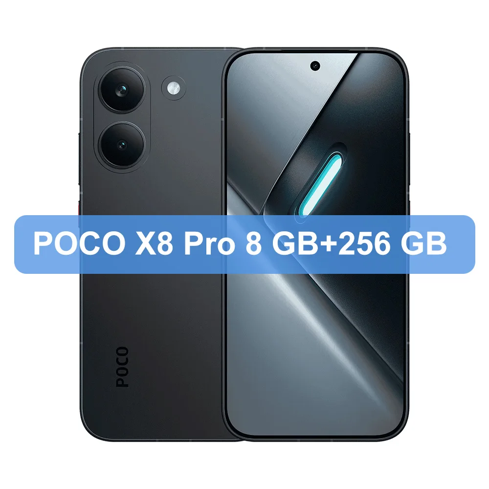 Global Version POCO X8 Pro Dimensity 8500-Ultra 50Mp Sony Lmx882 with Ois 1.5K 120Hz Ultra-Bright Amoled Display 6500Mah (Typ) Battery with 100W Hypercharge