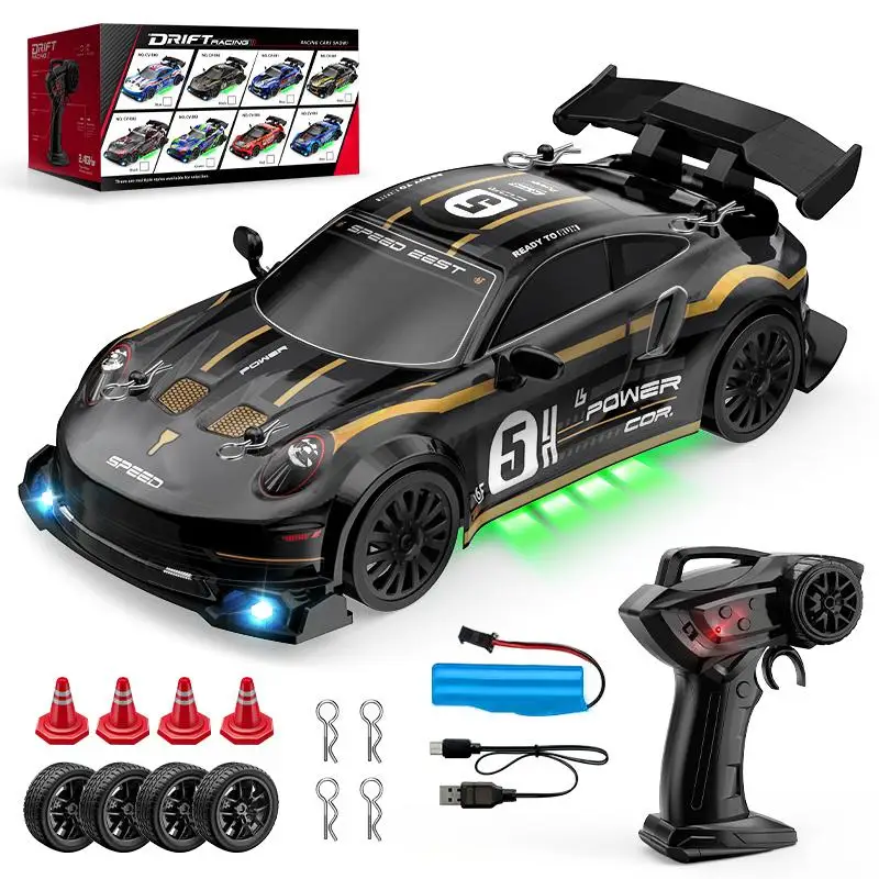 JJRC remote control toy car, high speed drift car, racing car, with cool car lights, low party style, perfect racing toys,