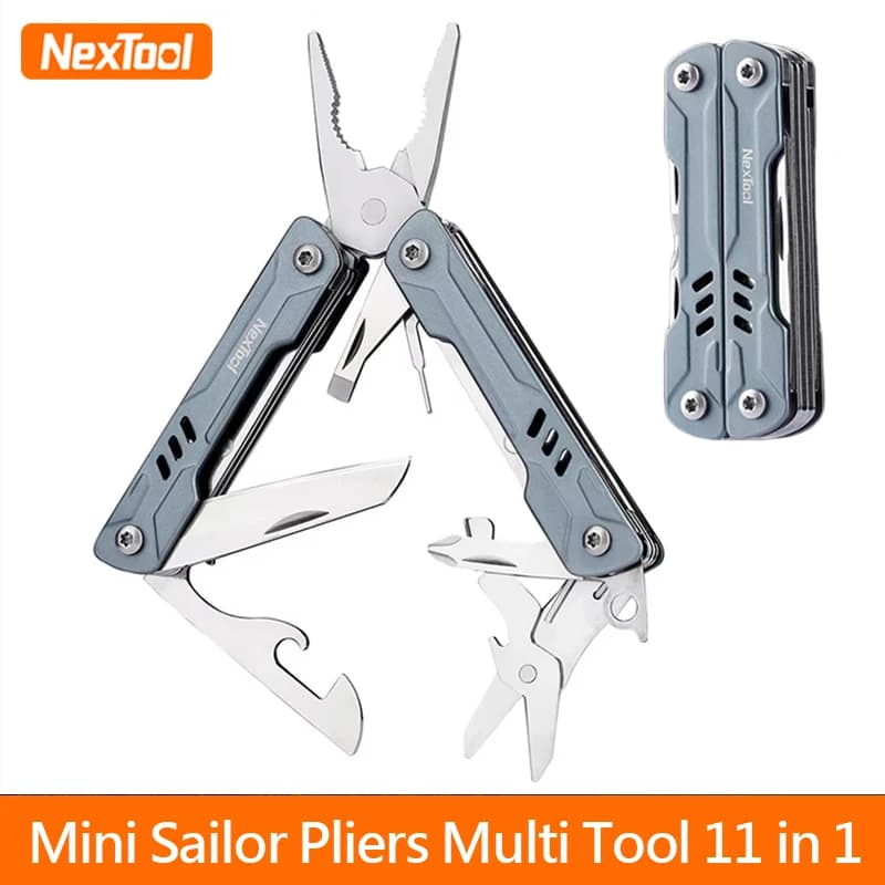 Nextool S11 Mini Sailor Plier 11-in-1 Multi-Function Tools Wire Cutters Retrieve Card Pin Screwdriver Bottle Opener Knifes Tools