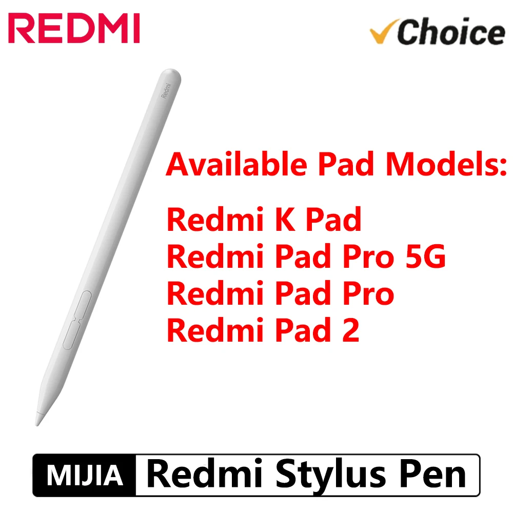 Original Redmi Stylus Pen 240Hz Draw Writing Screenshot Tablet 4096 Level Type-C Charging Only For Redmi Pad Pro / Redmi Pad 2