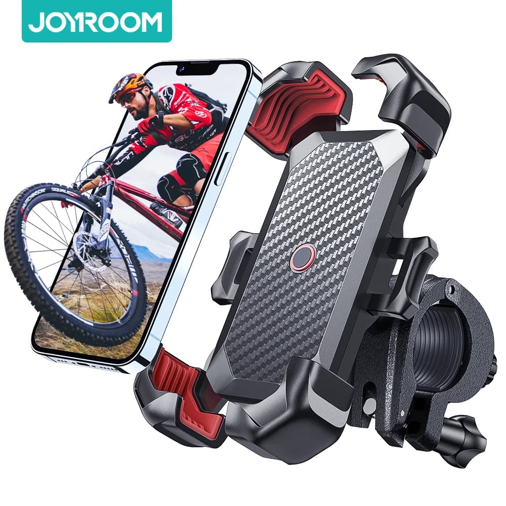 Joyroom Bike Phone Holder 360° View Universal Bicycle Phone Holder for 4.7-7 inch Mobile Phone Stand Shockproof Bracket GPS Clip