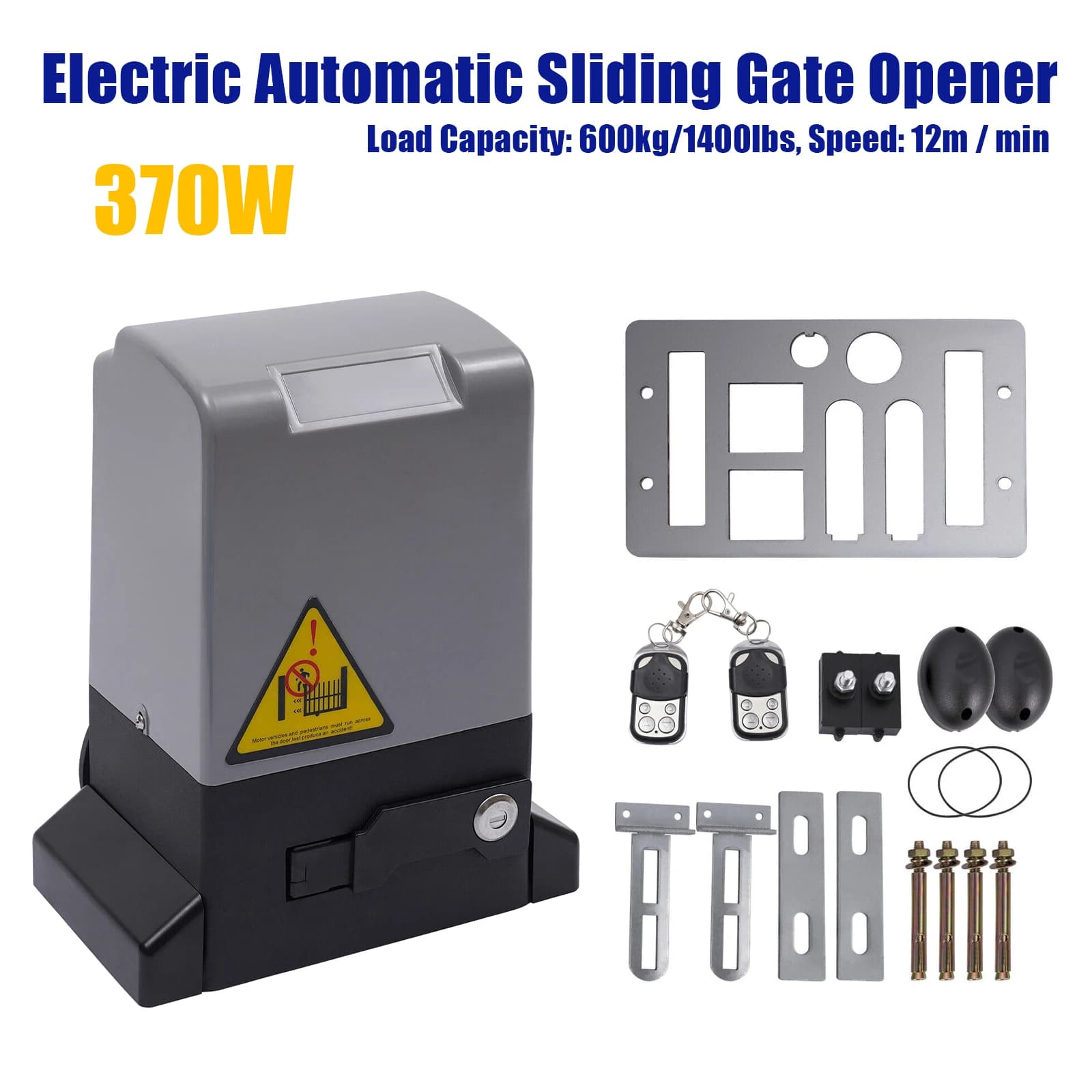 370W/550W/750W Sliding Electric Gate Opener Set Automatic Motor Hardware