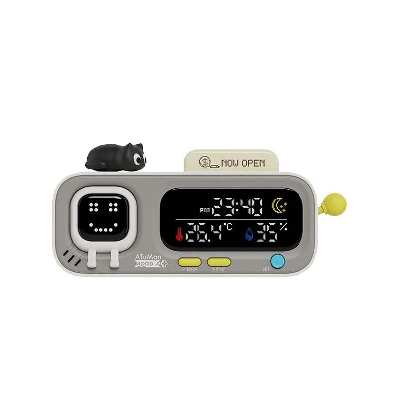 NEW DUKA MOODA Smart Temperature and Humidity Clock Sensor Electric Hygrometer Thermometer Home Weather Station Desktop Decor