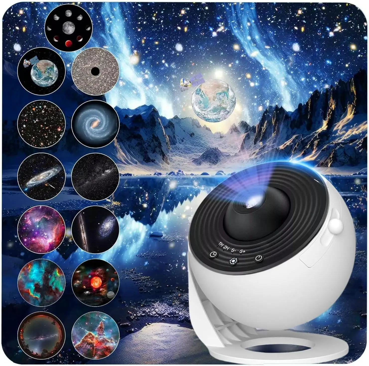 13 in 1 HD Galaxy Projector, Planetarium Star Projector Realistic Starry Sky Night Light ,Solar System Constellation Moon for Kids Bedroom Home Decor